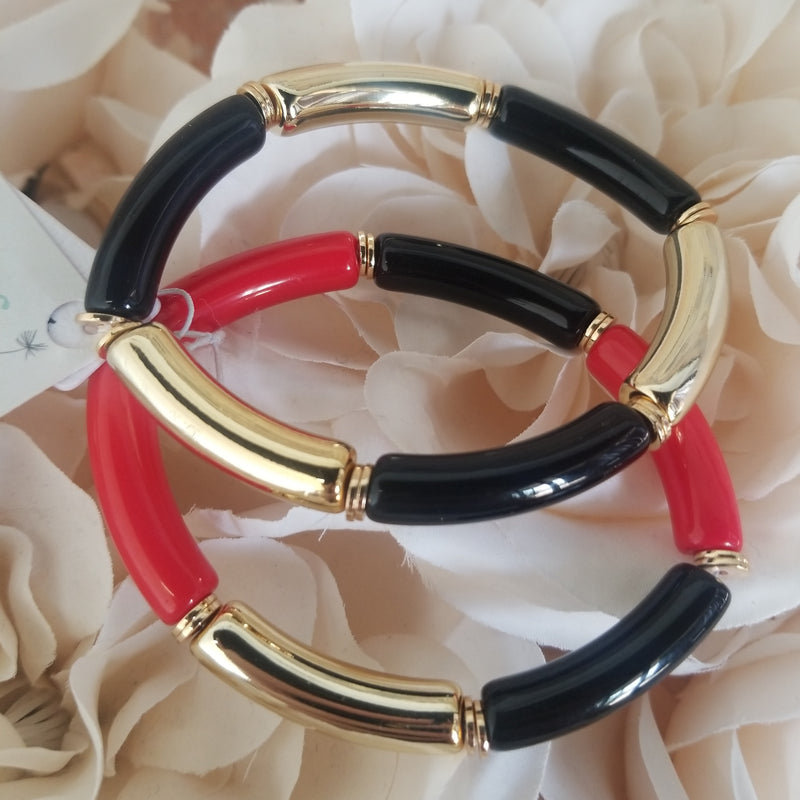 Red/Black Bracelet Set