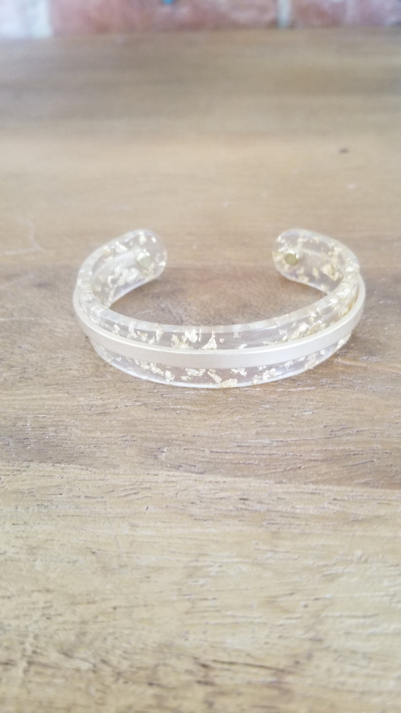 Gold/Clear Bracelet