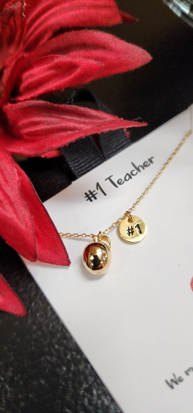 #1 Teacher Necklace