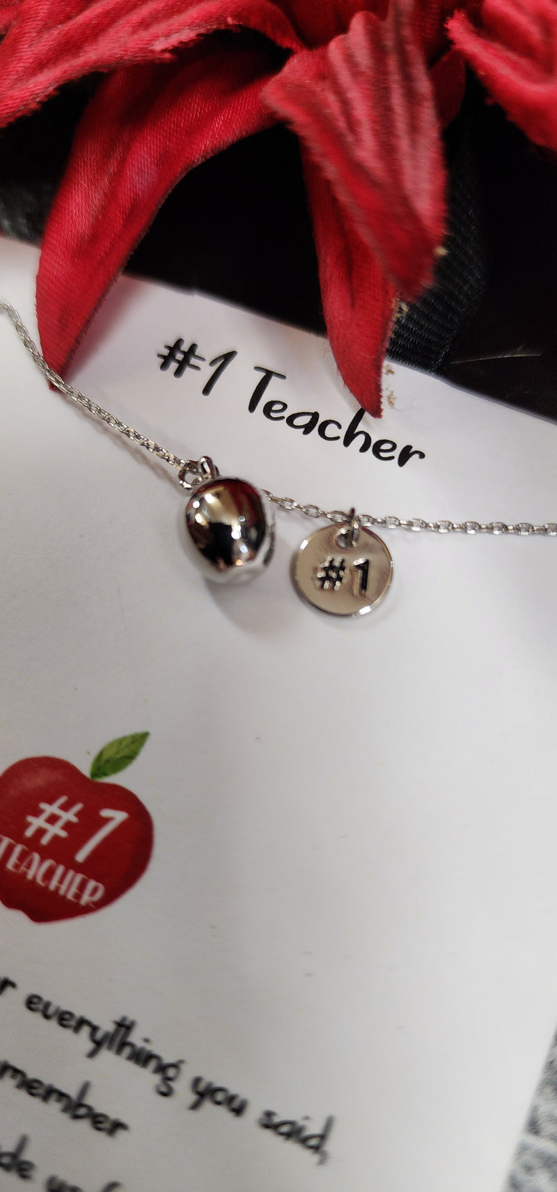#1 Teacher Necklace