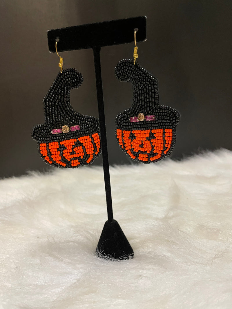 Spooky Pumpkin Earrings