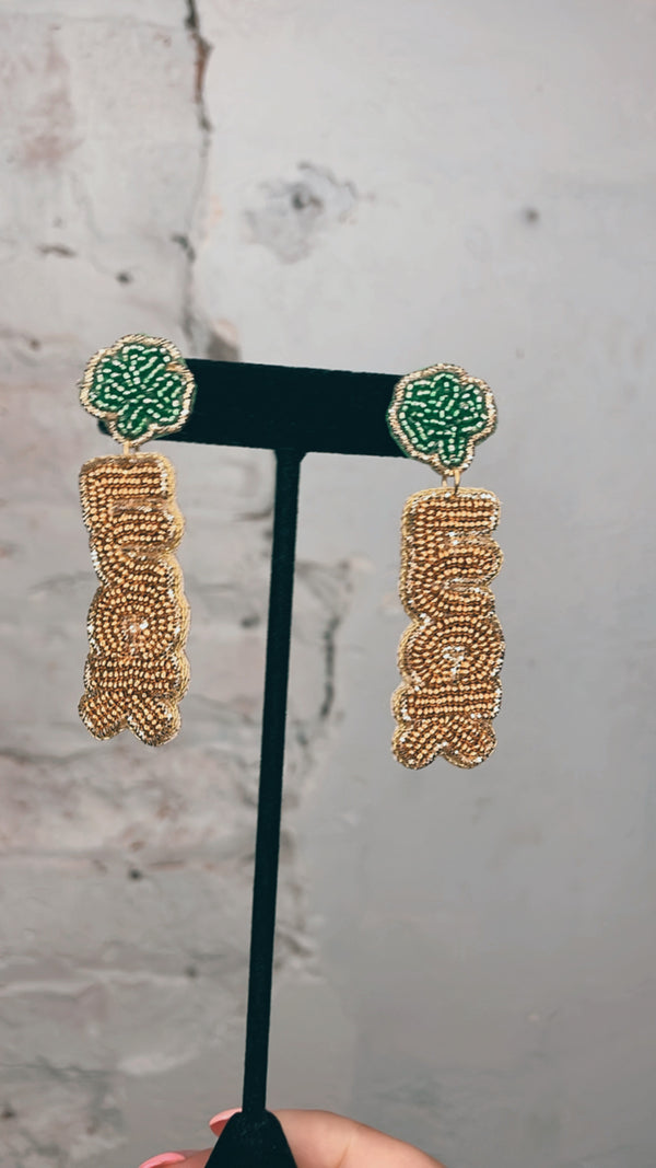"Luck" St. Patrick's Earrings
