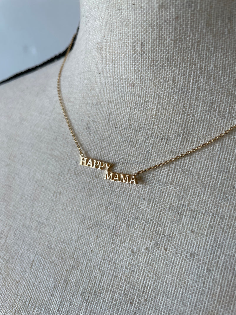 Happy Mama Gold Necklace