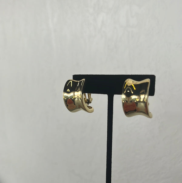 Yellow Gold Clip-On Earrings