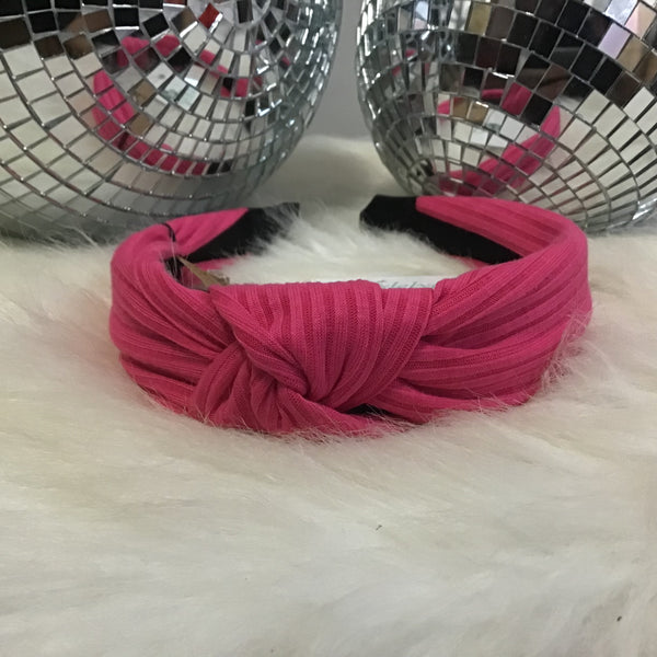 Pink Knotted Headband