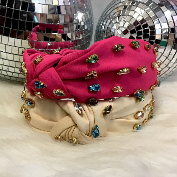 Multi Colored Jewled Headband
