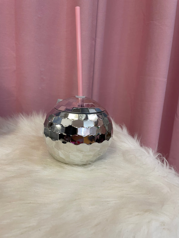 Barbie Disco Ball Party Sipper