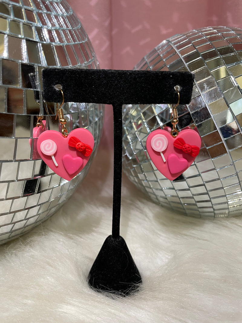 Candy Heart Earrings