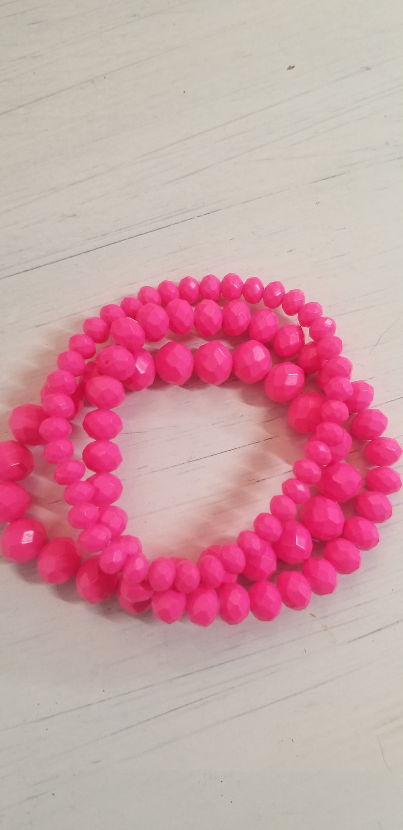 Pink bracelet collection