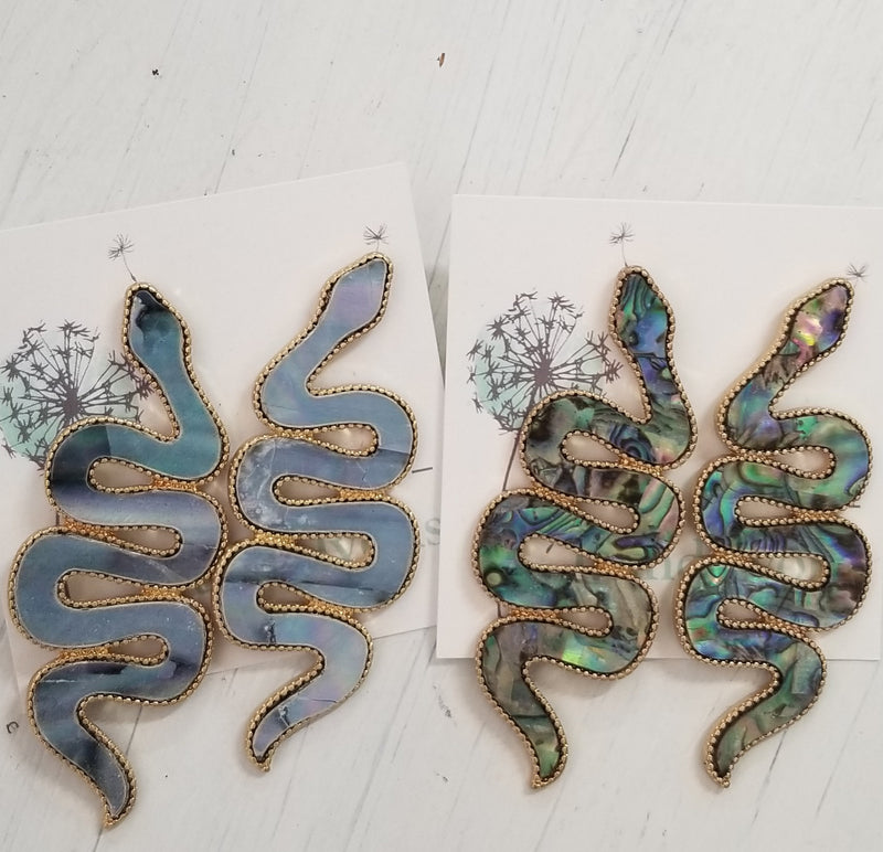 Snake Shell Earrings