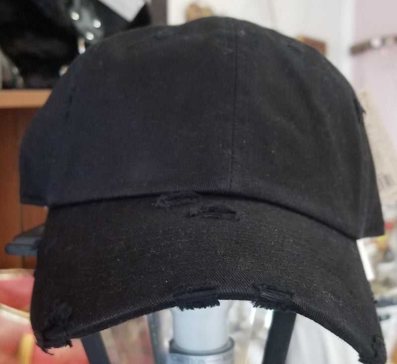 Black Ponytail Cap