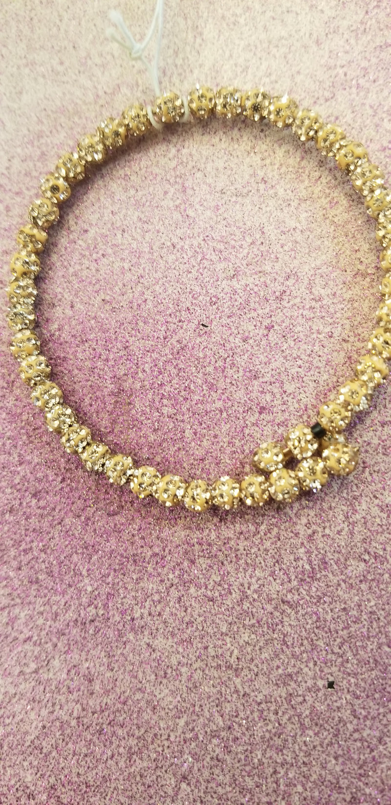Gold sparkle bracelete