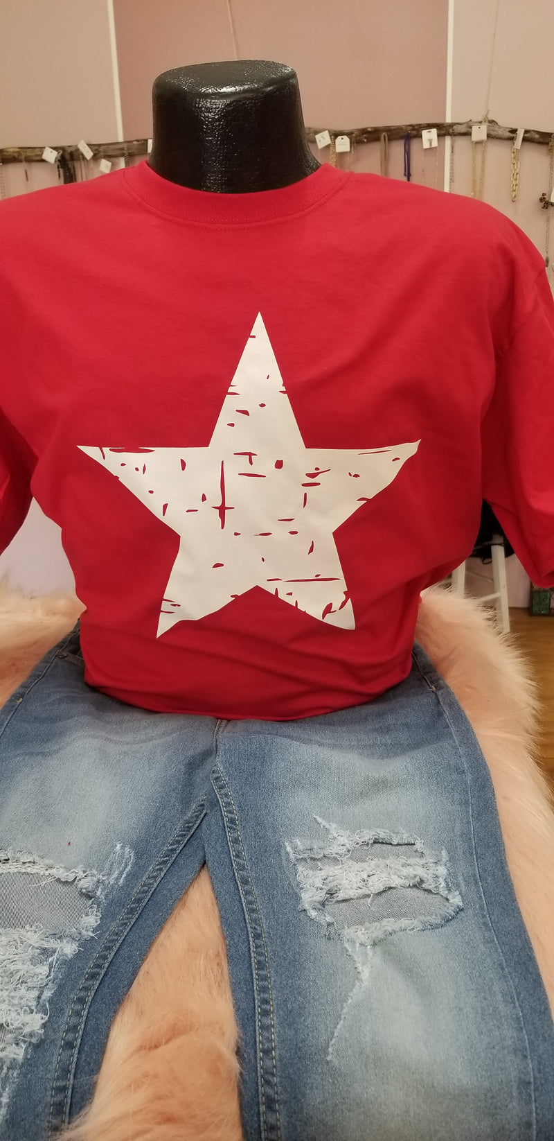 Distressed Star T-shirt