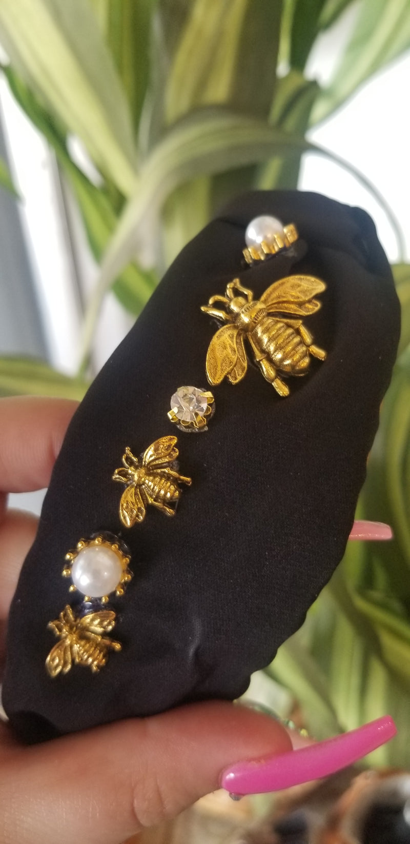 Jewled Bee Knot Headband