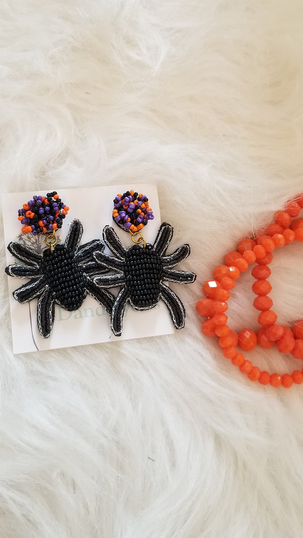 Spider Bead Earrings