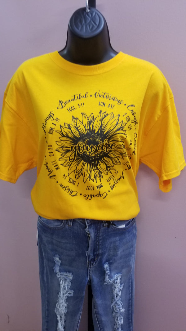 “You Are” Sunflower T-Shirt