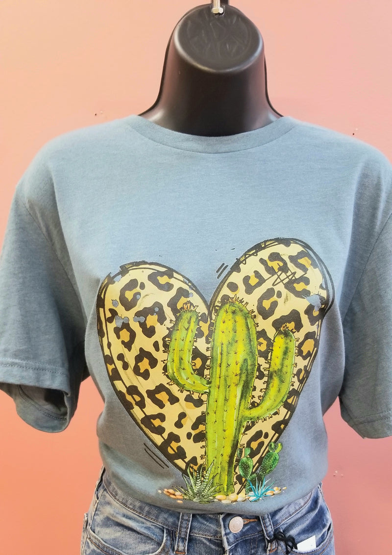 Cactus and Heart T-Shirt