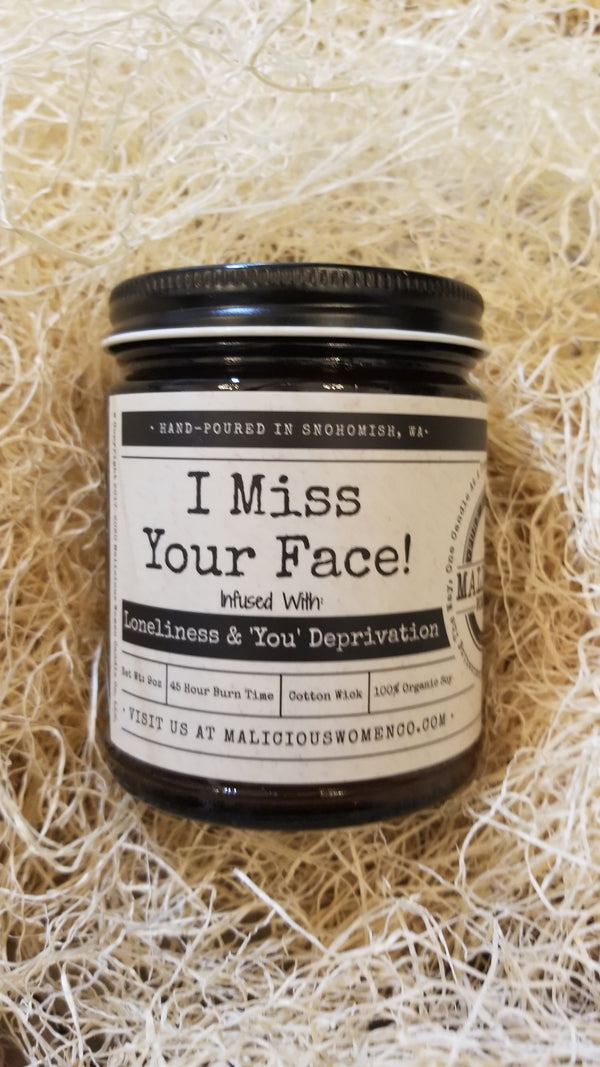 I Miss Your Face Candle