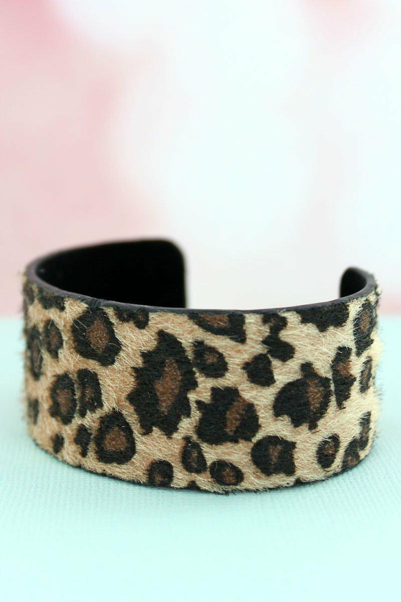 Light Leopard Cuff Bracelet