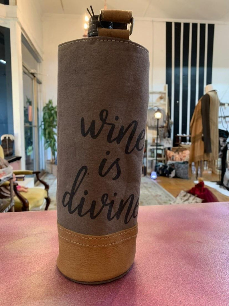 "Divine" Winebottle Bag