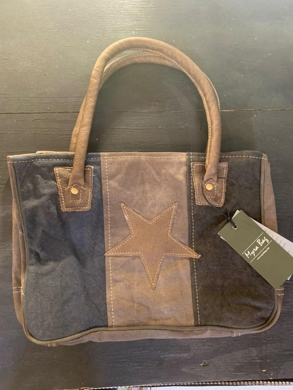 "Star On Canvas" Small Bag