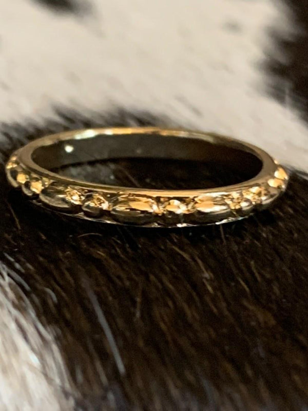 Projected Textured Gold Ring