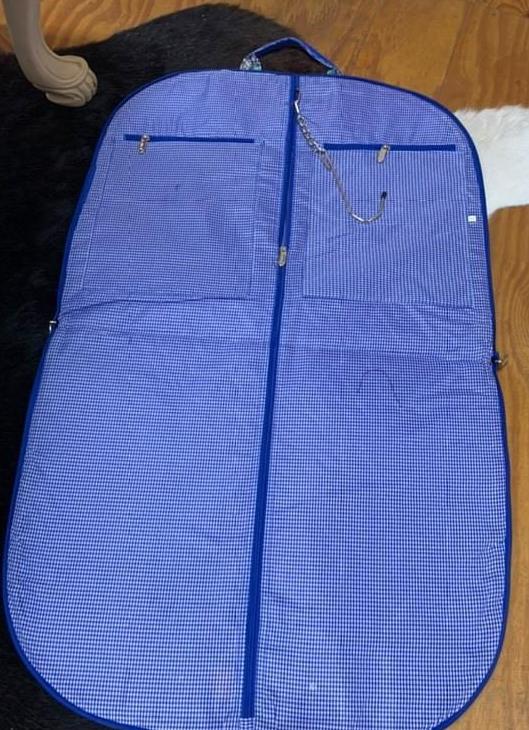 Blue Paisley Garment Bag