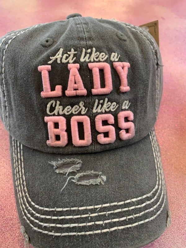 Stonewash Boss Lady Cap