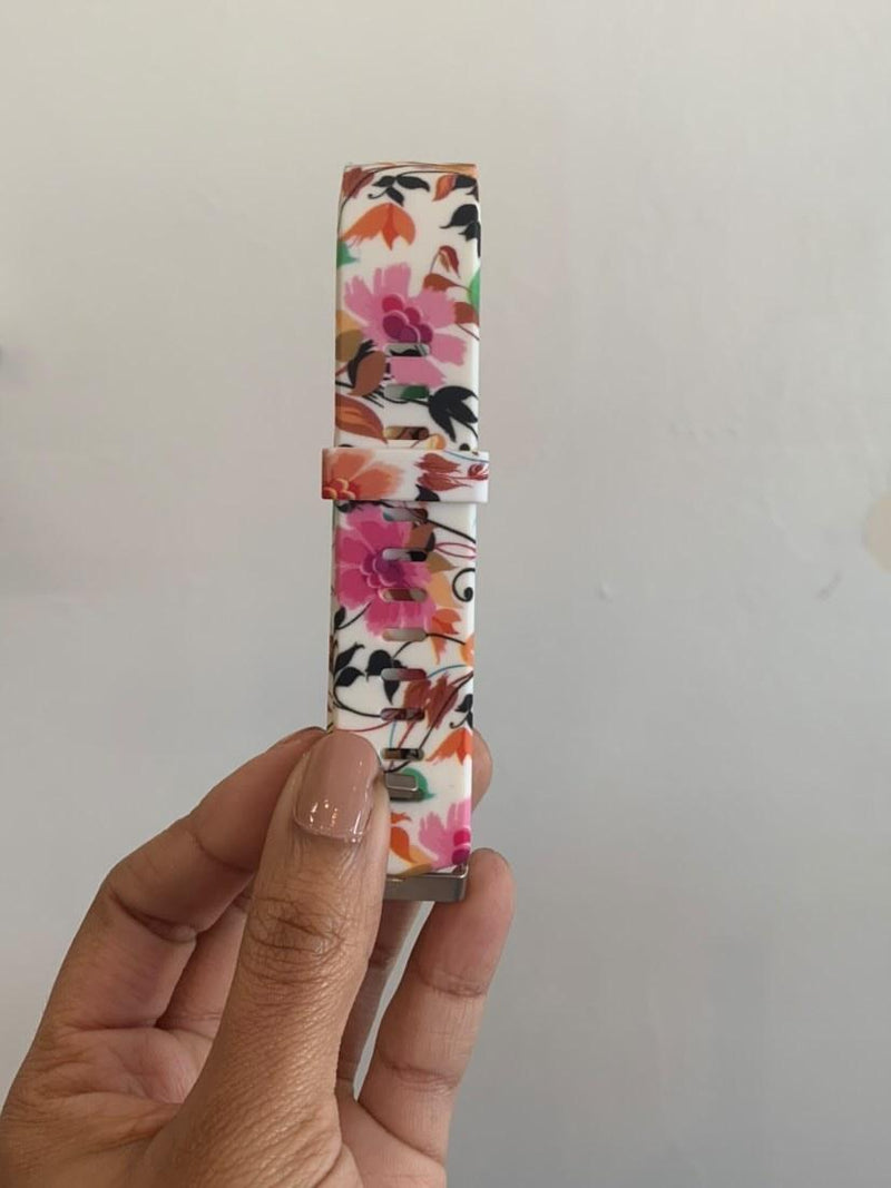 Tropical Flower Silicone Watch Band