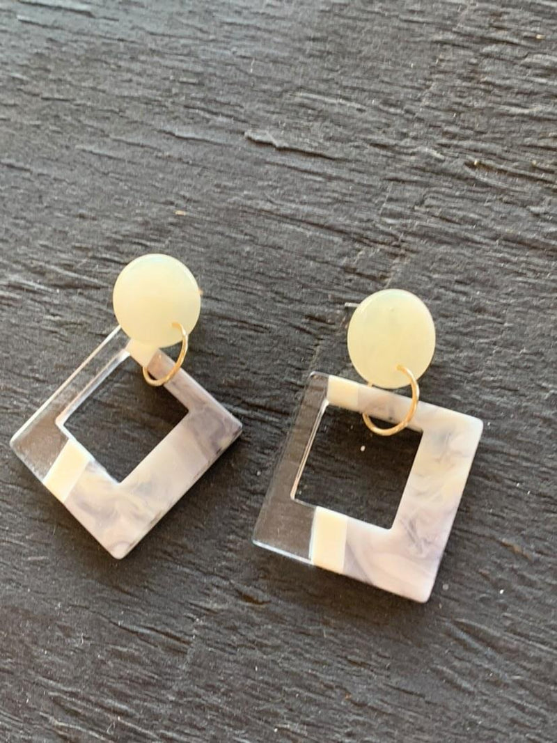 Square Acrylic Dangle earrings