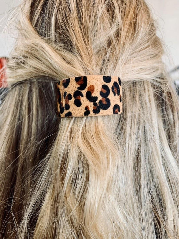 cheetah Hair clips