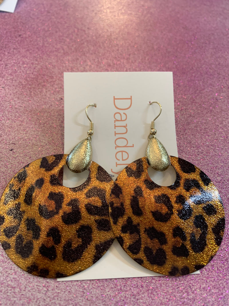 Shiny Leopard Earrings