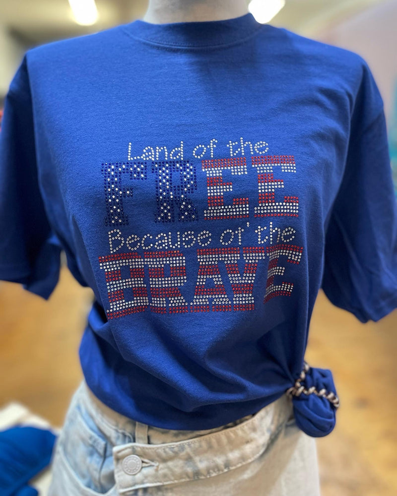 Land of the Free Because of the Brave T-shirt