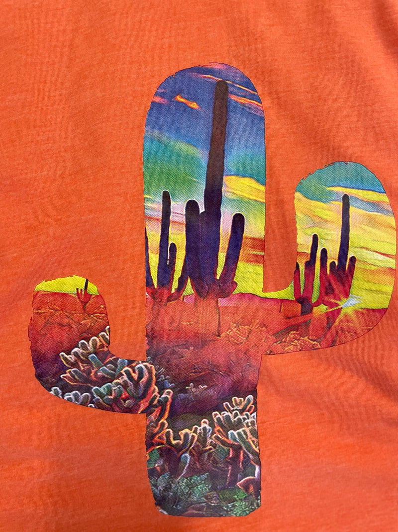 Desert Sunset Cactus T-shirt