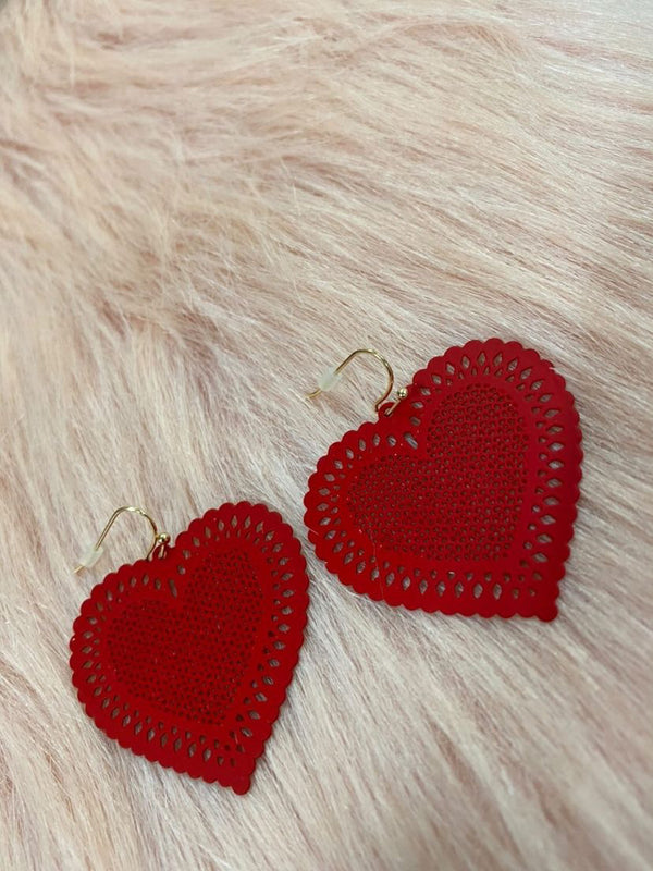 Metal Hearts Earrings