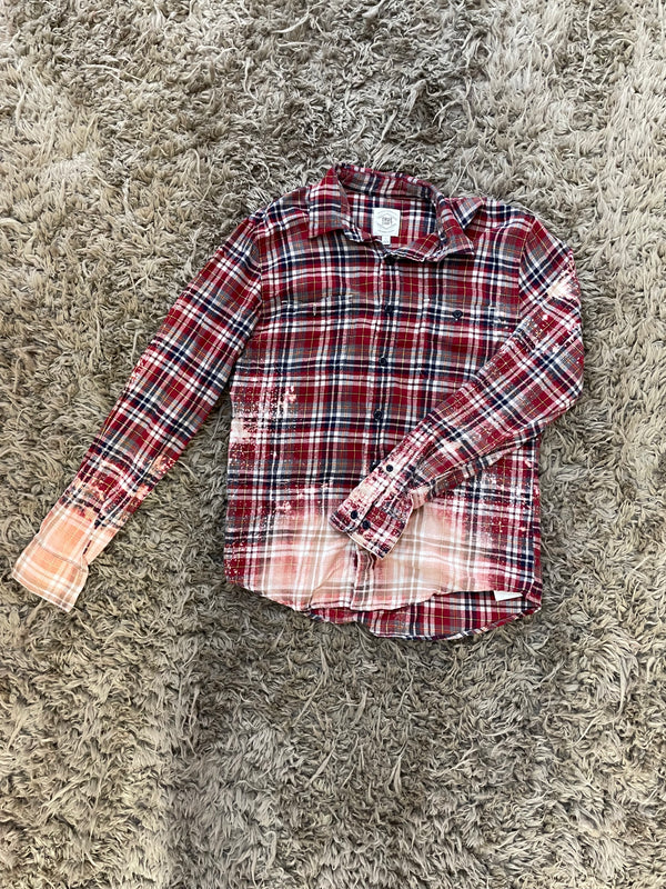 Distressed Flannel Peach