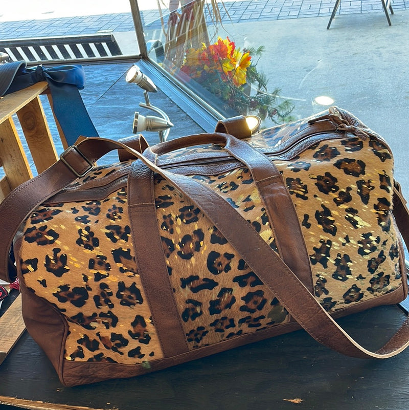 Cheetah Print Duffle Bag