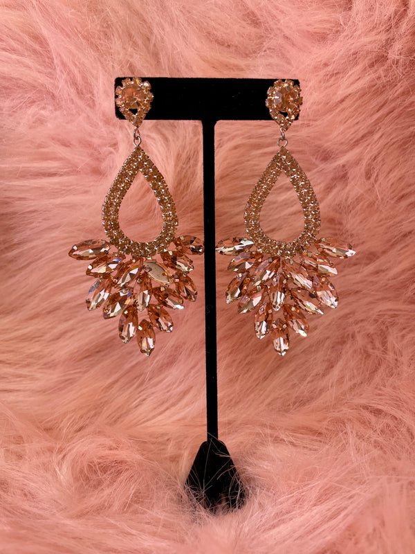 Glamorous Rose Gold Earrings