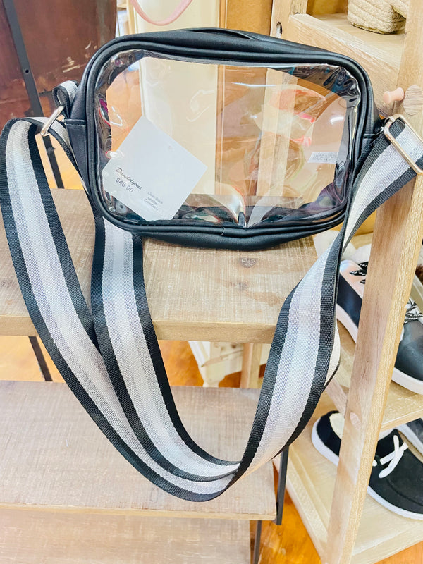Black and Clear Crossbody