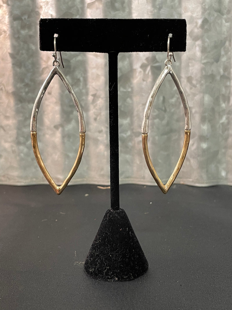 Two Toned Geometric Earrings