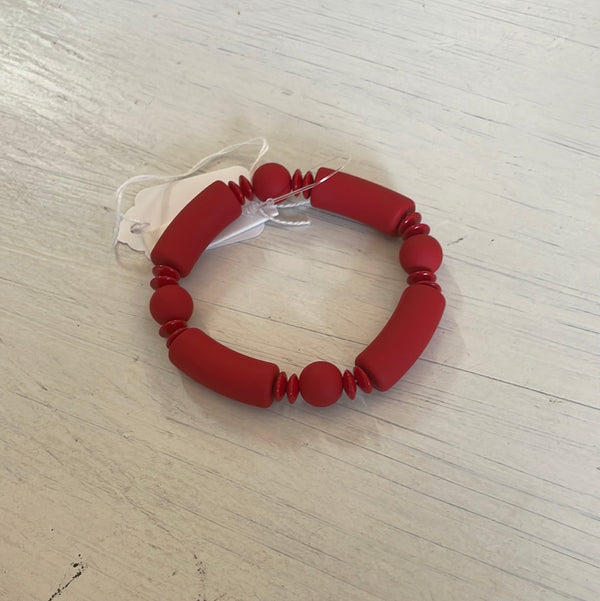 Tube and Ball Colored Bracelet