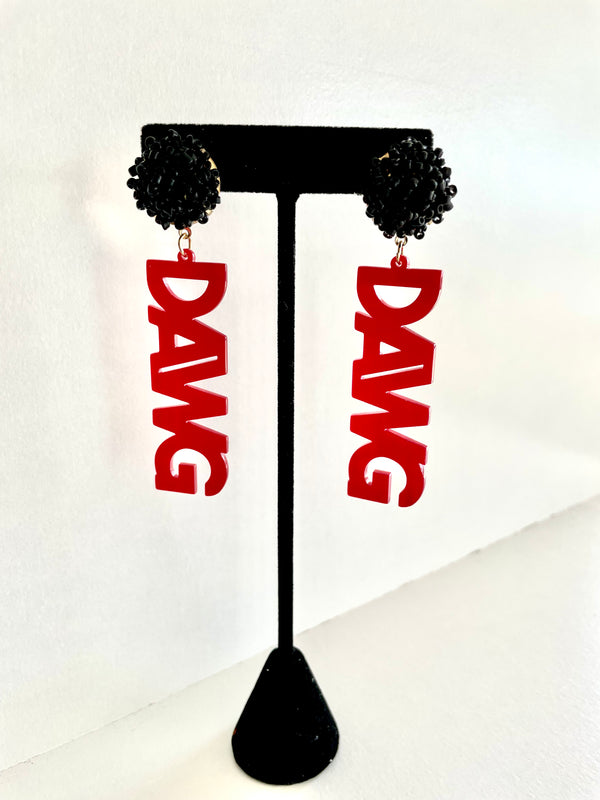 DAWGS Acrylic Earrings