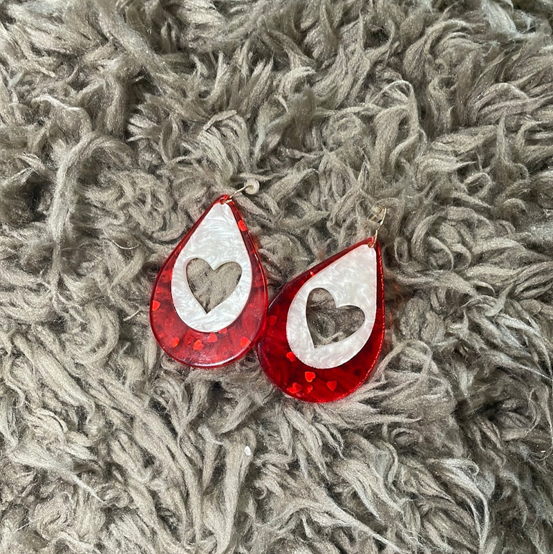 Cut Out Heart Earrings