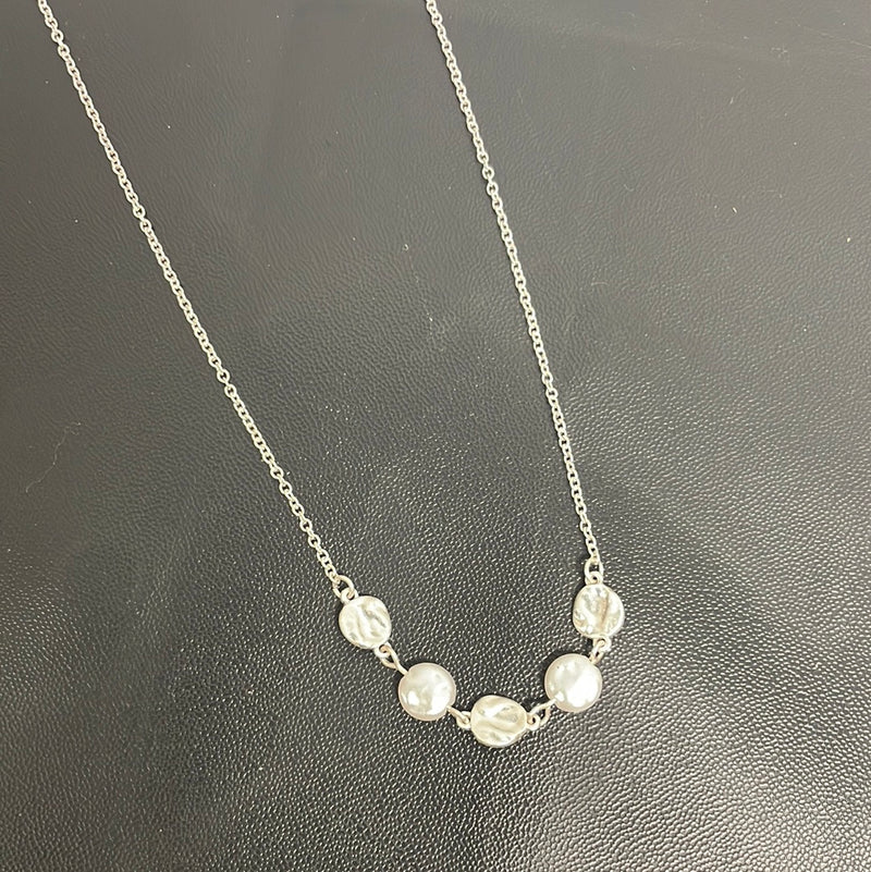 Worn Gold/ Silver Freshwater Pearl Necklace