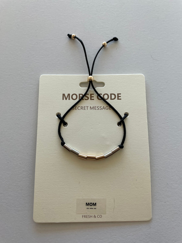 “Mom” Morse Code Bracelet