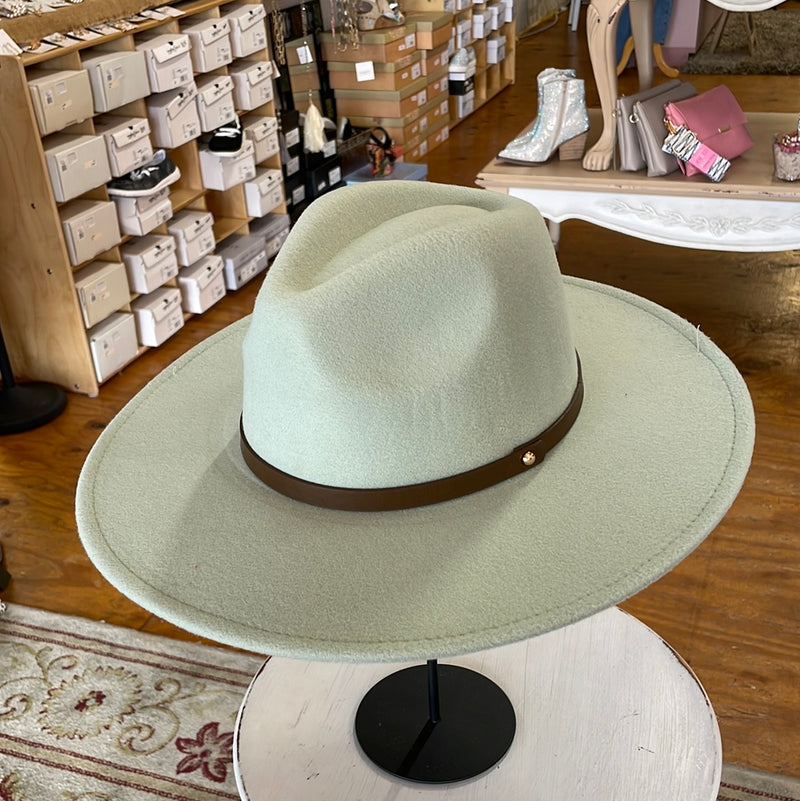 Mint Wide Brim Hat